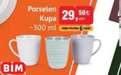 KÜTAHYA PORSELEN PORSELEN KUPA ~300 ML